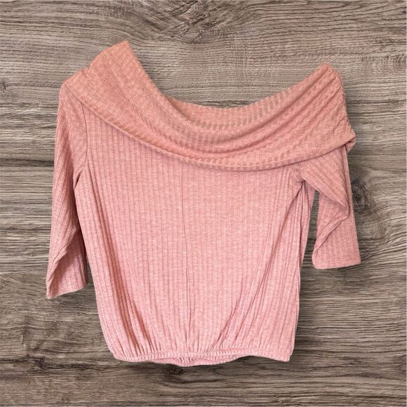 NWT Lane Bryant One Shoulder Ribbed Knit‎ Top Size 18/20 Banded Hem Honey Ginger - Picture 4 of 14